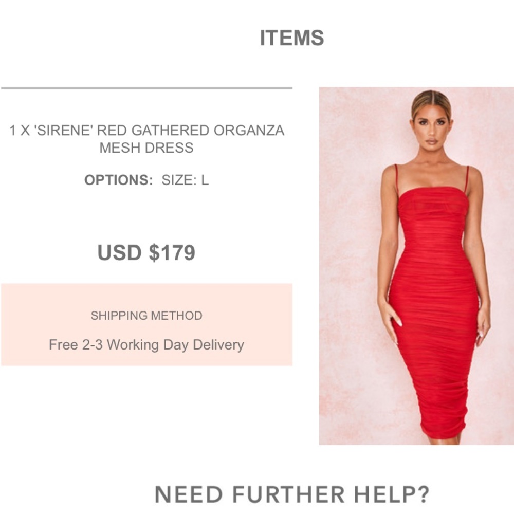 House of Cb sirene gathered organza mesh dress